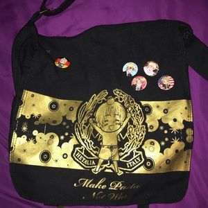 Hetalia ‘Make Pasta Not War’ Anime Messenger Bag